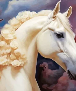 Beige Horse Diamond Painting