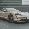 Beige Porsche Diamond Painting
