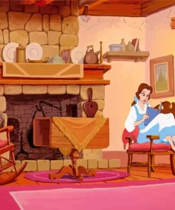 Belle Reading Diamond Painting