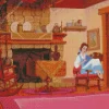 Belle Reading Diamond Painting