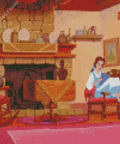 Belle Reading Diamond Painting