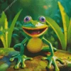 Big Mouth Frog Diamond Painting