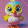 Bird With Big Eyes Diamond Painting