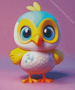 Bird With Big Eyes Diamond Painting
