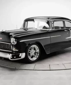Black 55 Chevy Bel Air Diamond Painting