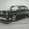 Black 55 Chevy Bel Air Diamond Painting