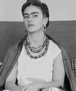 Black And White Frida Kahlo Diamond Painting