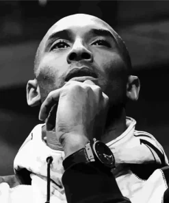 Black And White Kobe Bryant Diamond Painting