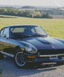 Black Datsun Car Diamond Painting