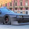 Black Delorean Car Diamond Painting