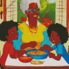 Black Grandma Diamond Painting
