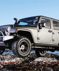 Black Jeep Car Diamond Painting