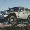 Black Jeep Car Diamond Painting