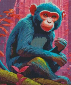 Black Monkey Diamond Painting