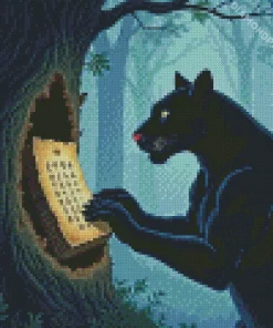 Black Panther Animal Diamond Painting