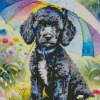 Black Poodle Dog Art Diamond Painting