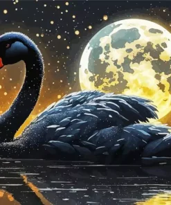 Black Swan Diamond Painting