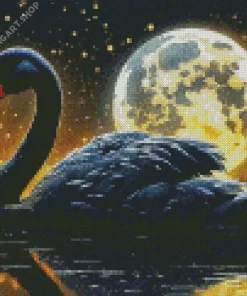 Black Swan Diamond Painting