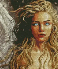 Blonde Angel Diamond Painting