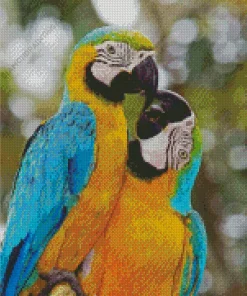 Blue And Gold Macaws Diamond Painting