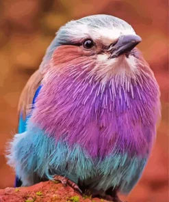 Blue And Purple Bird Diamond Painting
