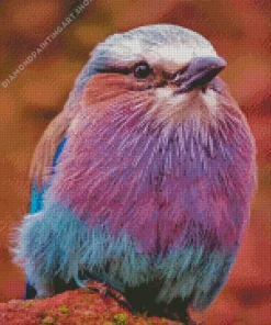 Blue And Purple Bird Diamond Painting