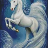 Blue And White Unicorn Diamond Painting