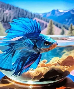 Blue Betta Fish Diamond Painting