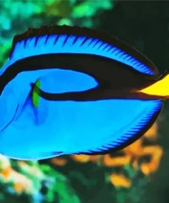 Blue Black And Yellow Fish Diamond Painting