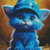 Blue Cat Baby Diamond Painting