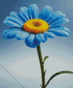 Blue Chamomile Diamond Painting