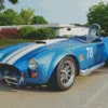 Blue Cobra Car Diamond Painting