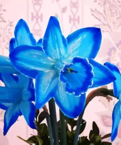 Blue Daffodil Diamond Painting