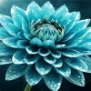Blue Dahlia Diamond Painting