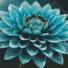 Blue Dahlia Diamond Painting