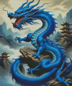 Blue Dragon Diamond Painting