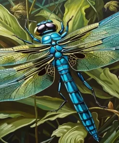 Blue Dragonfly Diamond Painting