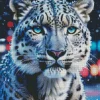 Blue Eyed Snow Leopard Diamond Painting