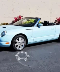 Blue Ford Thunderbird Diamond Painting
