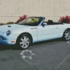 Blue Ford Thunderbird Diamond Painting
