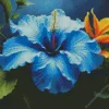 Blue Hawaiian Flower Diamond Painting