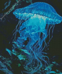 Blue Jellyfish Diamond Painting