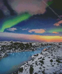Blue Lagoon Iceland Diamond Painting