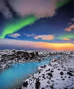 Blue Lagoon Iceland Diamond Painting