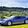 Blue Lamborghini Miura Car Diamond Painting