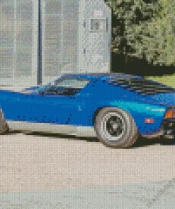 Blue Lamborghini Miura Diamond Painting