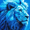 Blue Lion Diamond Painting