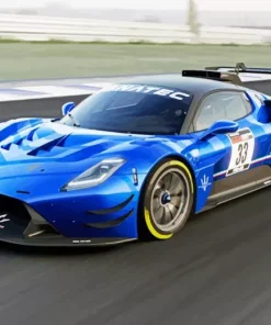 Blue Maserati Mc20 Diamond Painting