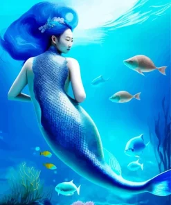 Blue Mermaid Diamond Painting