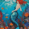 Blue Mermaid Underwater Diamond Painting
